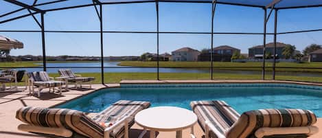 Great view of the lake and wildlife from the pool area. Always very peaceful.