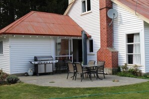 Outside sunny area, BBQ