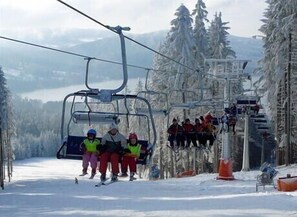 Ski-lift at Lipno Ski Resort