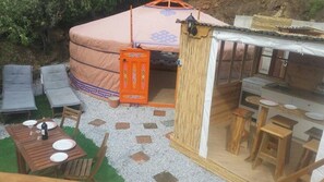 Authentic Mongolian Yurt , nestled in pure nature with its own private pool.