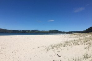 Main beach, Cooks Beach.  A short walk.