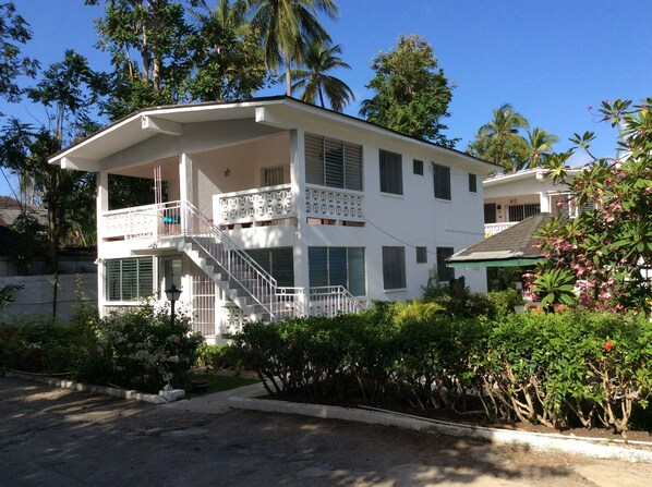 Exterior of the ArtStudios. Peaceful but close to all facilities including beach