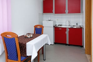 dining and kitchen area