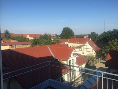 Moderne Ferienwohnung mit Blick über die Dächer von Templin