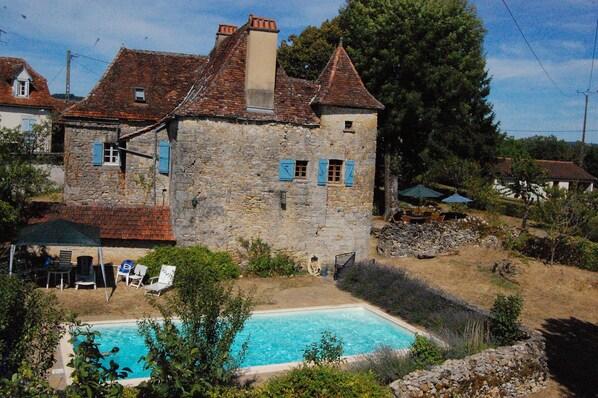 Maison Lafeuille with its secure private pool (two gates) and garden