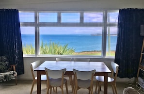 dining area with view