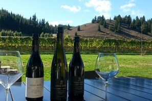 enjoy tasting award winning wines with your hosts