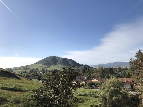 View of Cerro San Luis Mountain from your window.