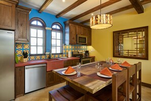 Kitchen counter made with a beautiful Guanacaste wood 