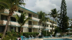 Building 17 from the pool