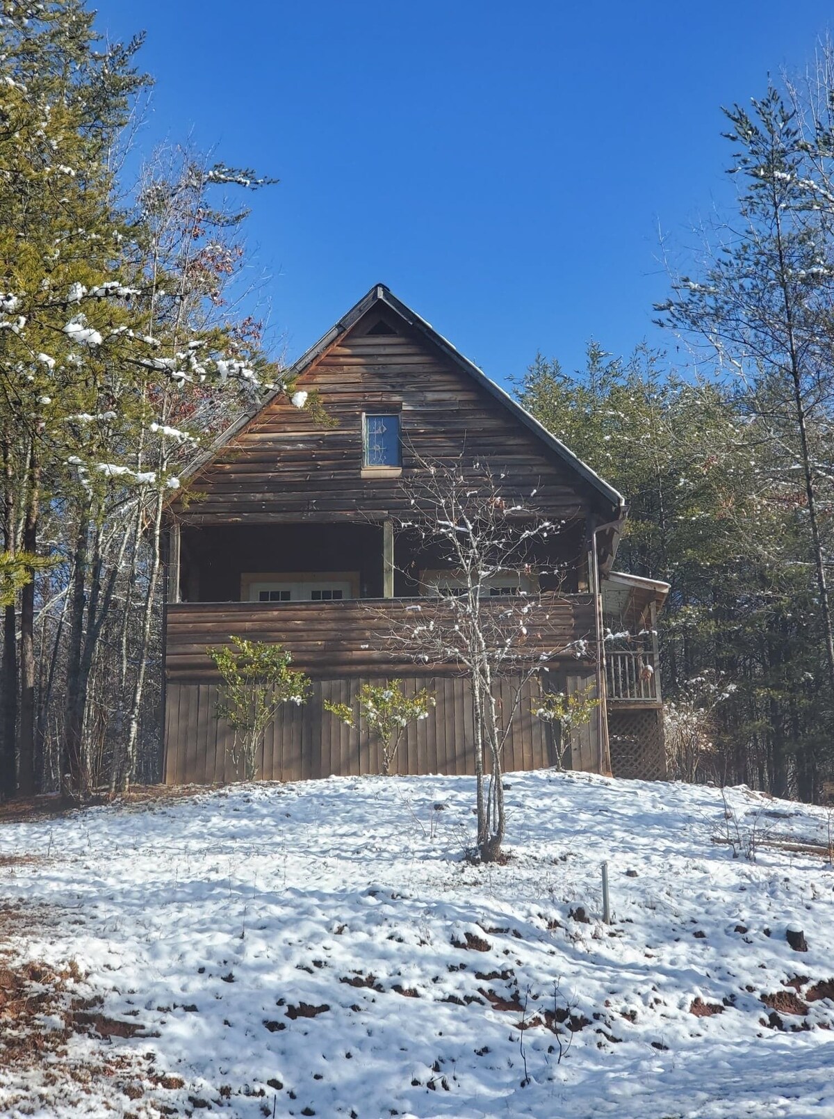 A cabin in a private place yet close to activities