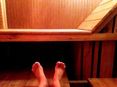 Swedish Cottage w/PrivHot Tub, Sauna, Sunsets, Lake View, Extreme Tiny Glamping 