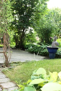 Ferienwohnung im Erdgeschoß mit Garten, angenehme Atmosphäre