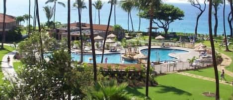 Ocean front Pool, Spa, Castaway Restaurant, adjacent to beach