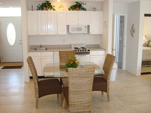 Kitchen with New Dinette Set