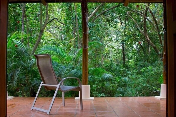 Looking out your front door, you see one of Costa Rica's famous natural reserves