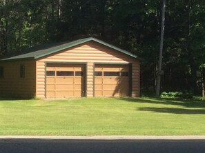 Area across the road from the Lake House for parking and yard games
