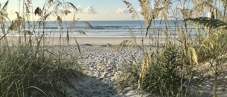 Beach access.