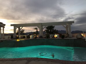 Watch beautiful sunsets in the backyard.