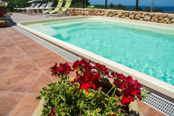 Scopello, private heated swimming pool