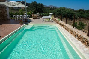 Scopello, private heated swimming pool
