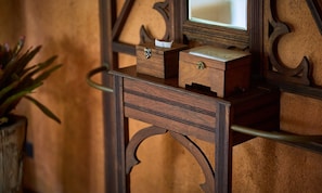 Pillar room in traditional wooden house