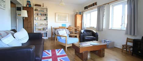 Spacious open plan living/dining room.