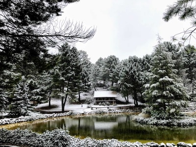 La cabaña del lago. Parque Natural del Río Mundo