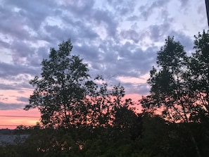 Beautiful sunsets from bedroom