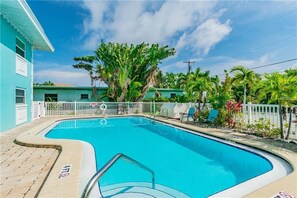 Beautiful heated pool.