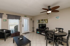 Enjoy a meal with family and friends at this spacious dining table