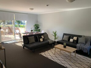 Family area with 2 sofa beds