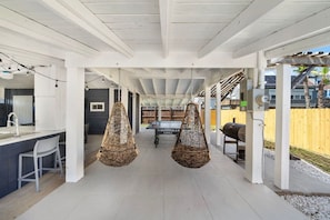 Escape the midday sun and entertain here
