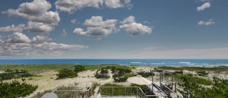 View of beach from the house