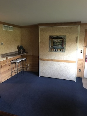 Murphy bed in this wall. Sleeps 2