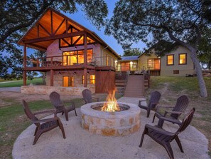 Riverside of the lodge.