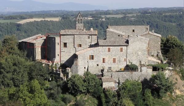 Our borgo, Orvieto in distance
