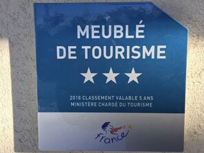 Appartement " Meublé de tourisme" classé .