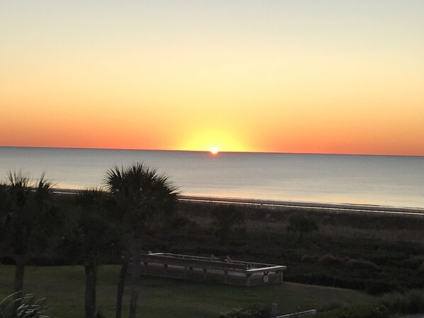 Sunrise from the balcony
