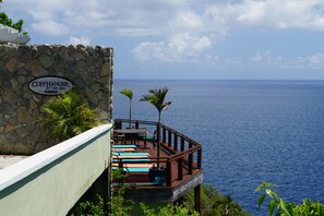 Commanding views from the pool deck. 