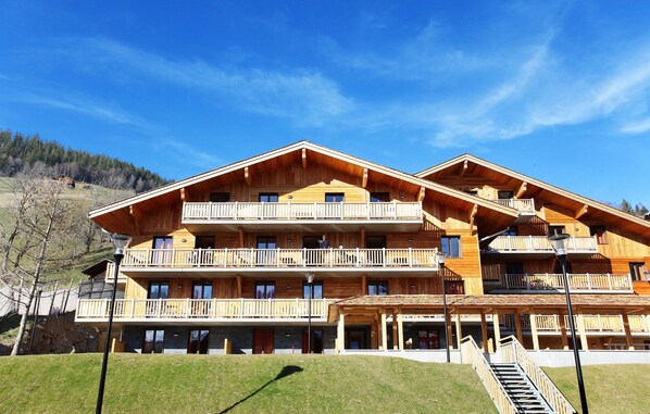 The wood exterior gives this Residence a chalet vibe