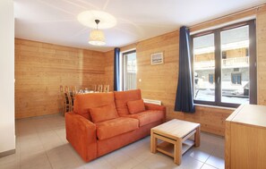 Relax on the sofa that doubles as a bed.
