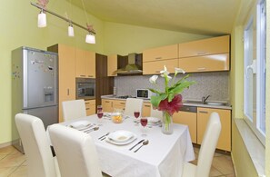 The kitchen provides utensils for cooking.