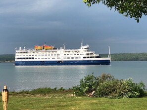 Not only freighters, but cruise ships, tour boats, speed boats, jet skis, etc.