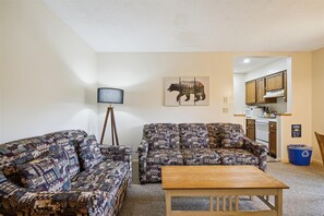 Relax sitting on the sofas, or pull out the couch and lounge