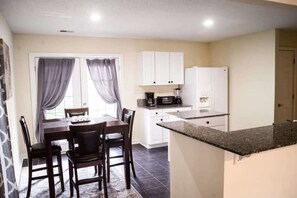 Kitchen and dining area