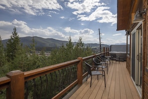 50' long deck; same panoramic view from hot tub at other end of this deck
