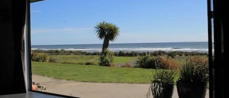 View to the sea from the dining area.