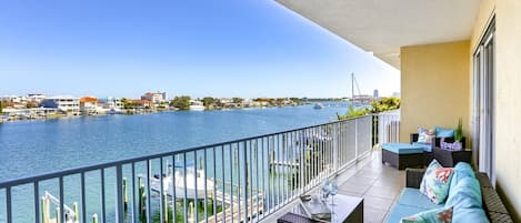 Large, Private Balcony Provides Plenty of Space to Kick Back, Relax, and Enjoy the View!