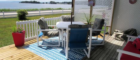 Front Deck with view of the bay.